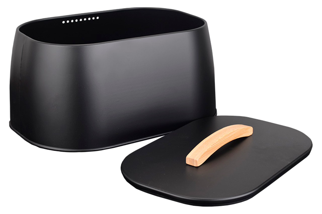 Хлібниця Maestro *355 x 240 x 165мм чорна (MR-1675-BLACK)
