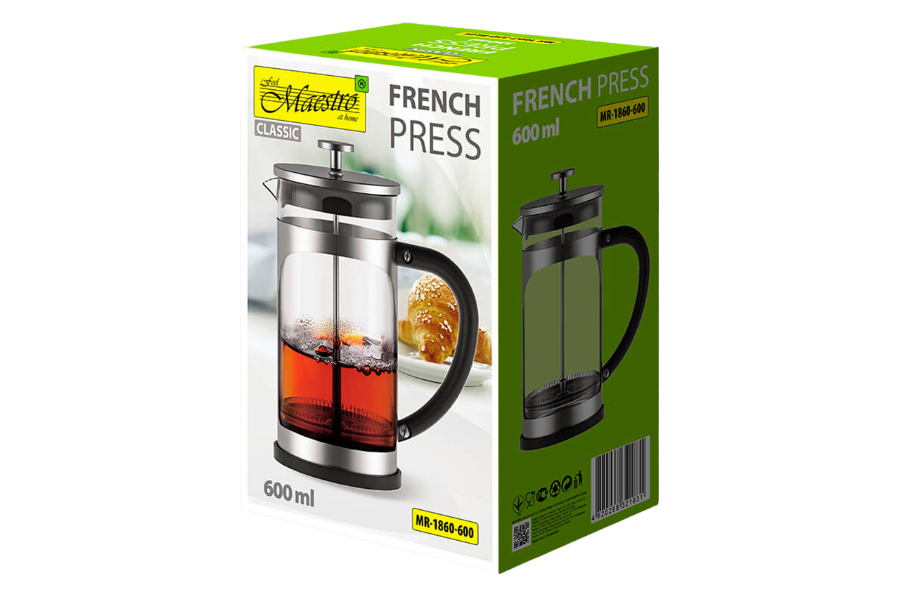 Френч-прес Maestro 600мл Premium (MR-1860-600)