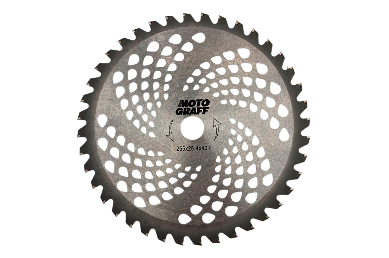 Диск для тримера MotoGraff 255мм x 40T побідит (337)