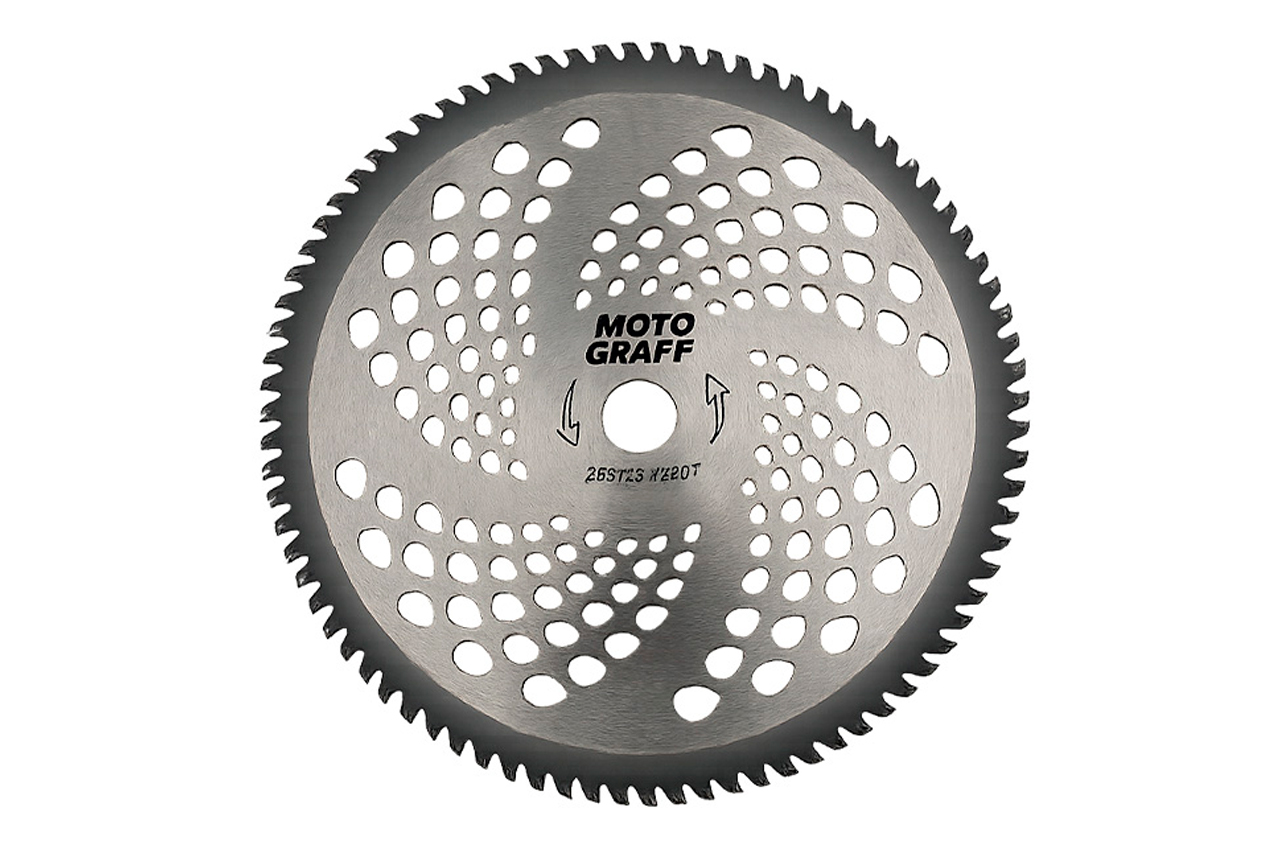 Диск для тримера MotoGraff 255мм x 80T побідит (775)