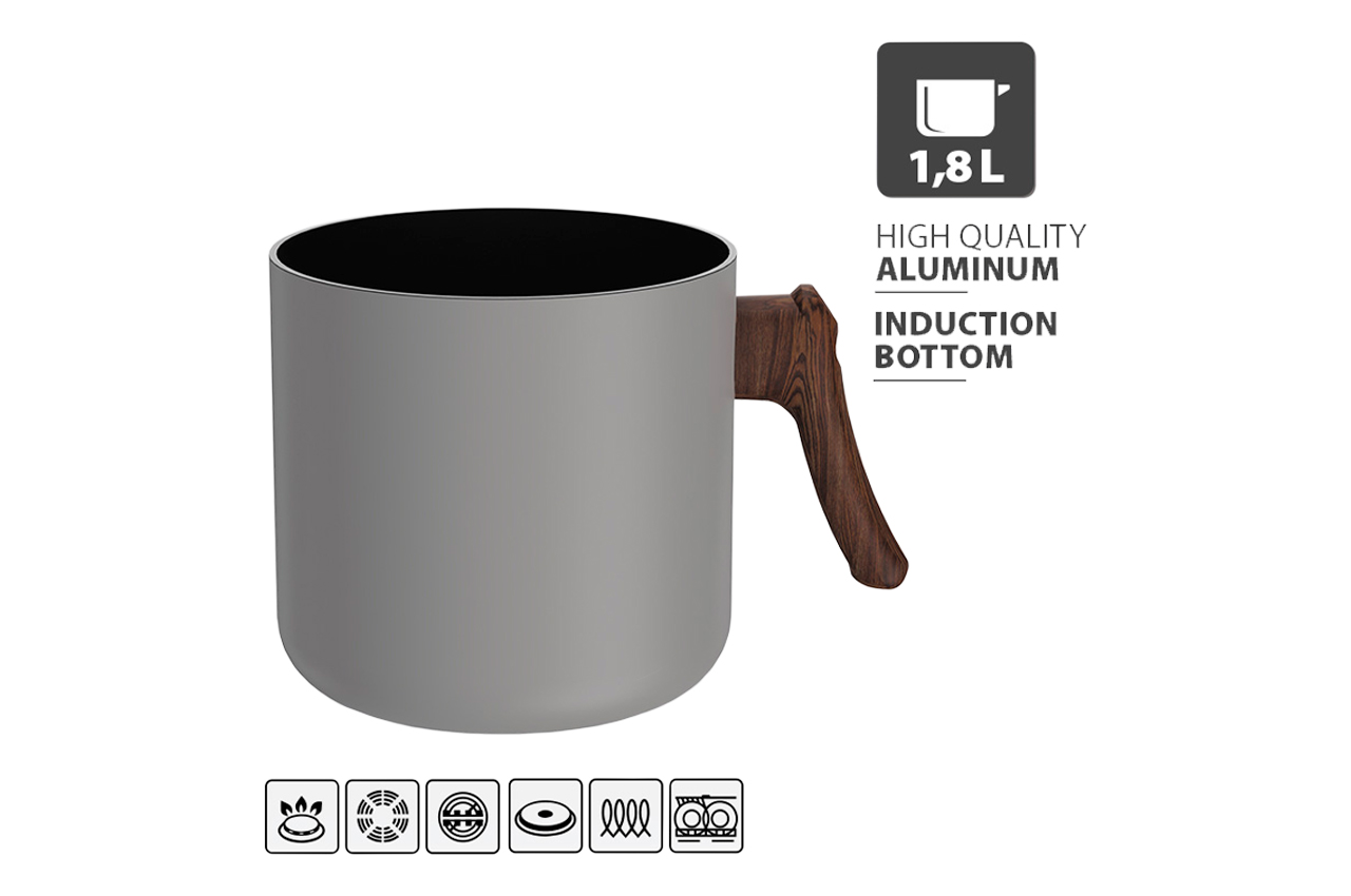 Молочник антипригарний Maestro 1.8л Aluminum (MR-1211-14M)